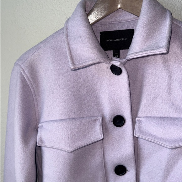 Light Purple Coat with Black Buttons - Picture 2 of 3